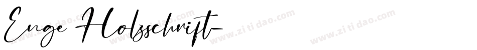 Enge Holzschrift字体转换